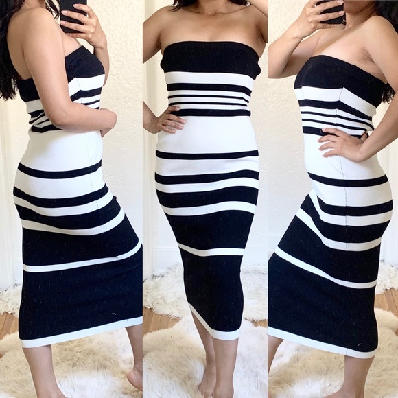 G by Guess Dresses & Skirts - NWT G by Guess Tube Knit Rib Midi Dress